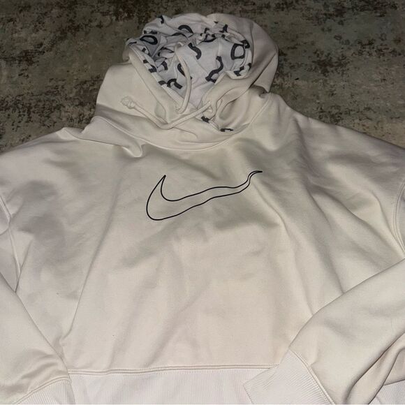 Nike White and Black Dri-FIT Hoodie - Picture 2 of 7